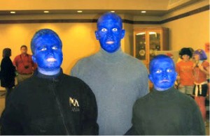 The Marsh guys as the Blue Man Group