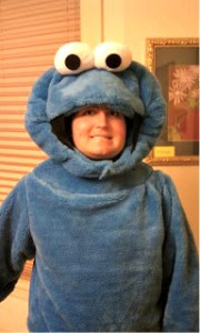 Ian as Cookie Monster