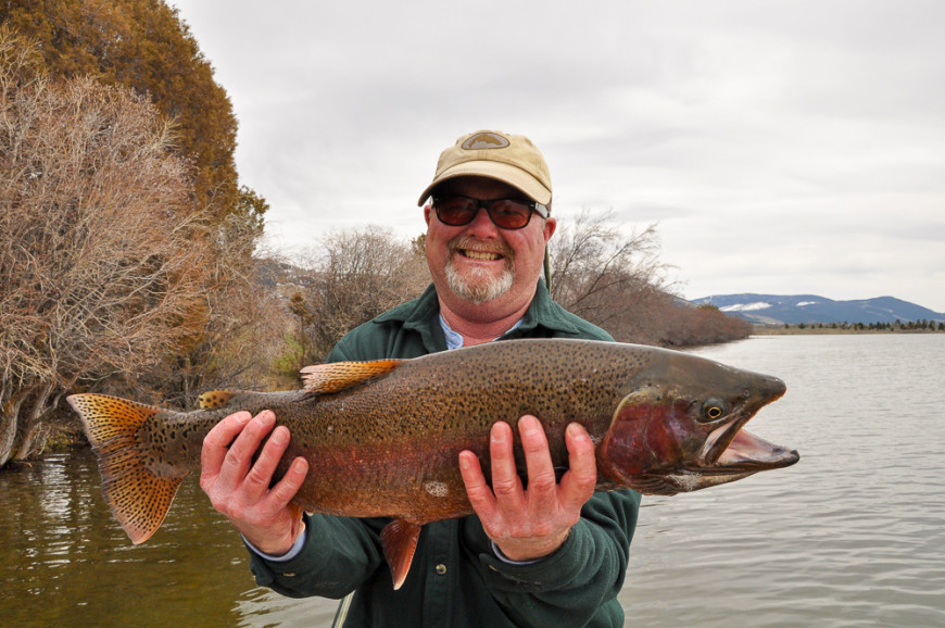 Local lakes can produce giants this time of year. Photo by Tony Reinhardt.