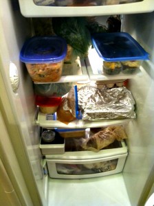 Keep an inventory of the food in your fridge to reduce waste.