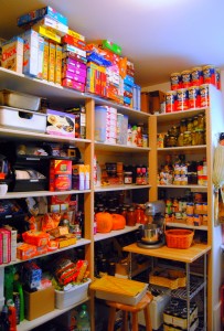 Erin Turner's pantry gets ready for the challenge