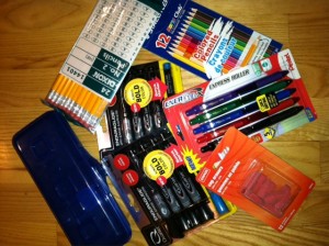 Erin uses the money she saves to buy her kids' school supplies.