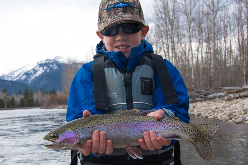 Fishing with kids in Missoula