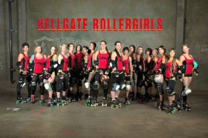 The Hellgate Rollergirls All-Star team.