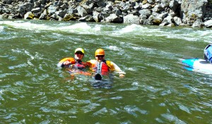 Bobbing along in the Lochsa River