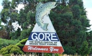 Gore, New Zealand, the brown trout capital of the world.