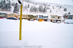 Measuring Missoula's snow in feet, not inches!