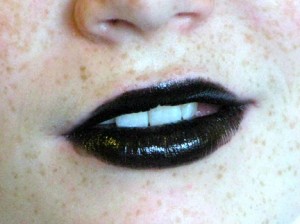 Black lipstick: The universal harbinger of teenagedom.