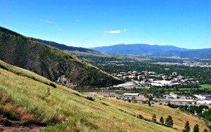 The view of Missoula from Mount Jumbo.