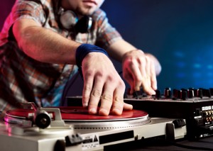 A Missoula DJ spins some tunes.